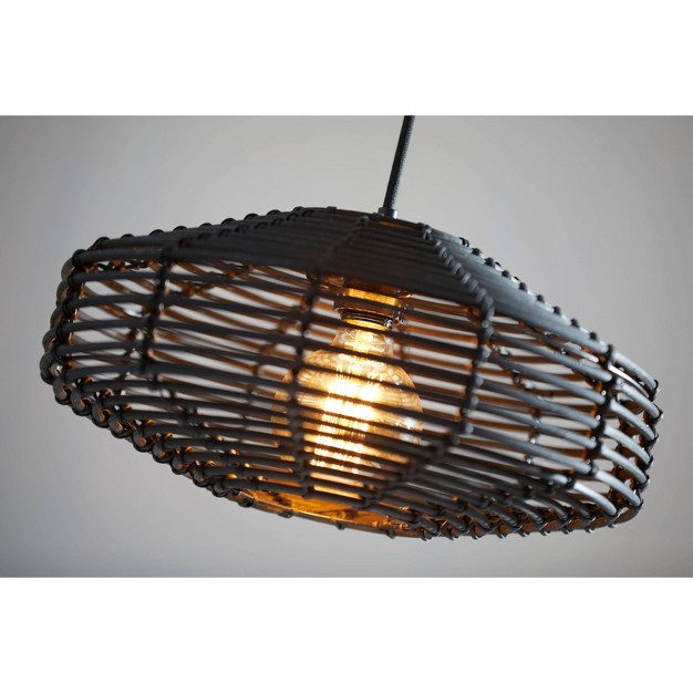 Kingston Pendant Ceiling Light Black Adesso