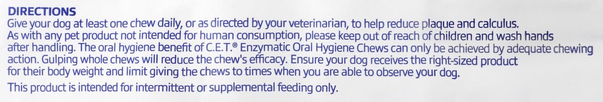 Virbac C.E.T. Enzymatic Dental Chews for Medium Dogs