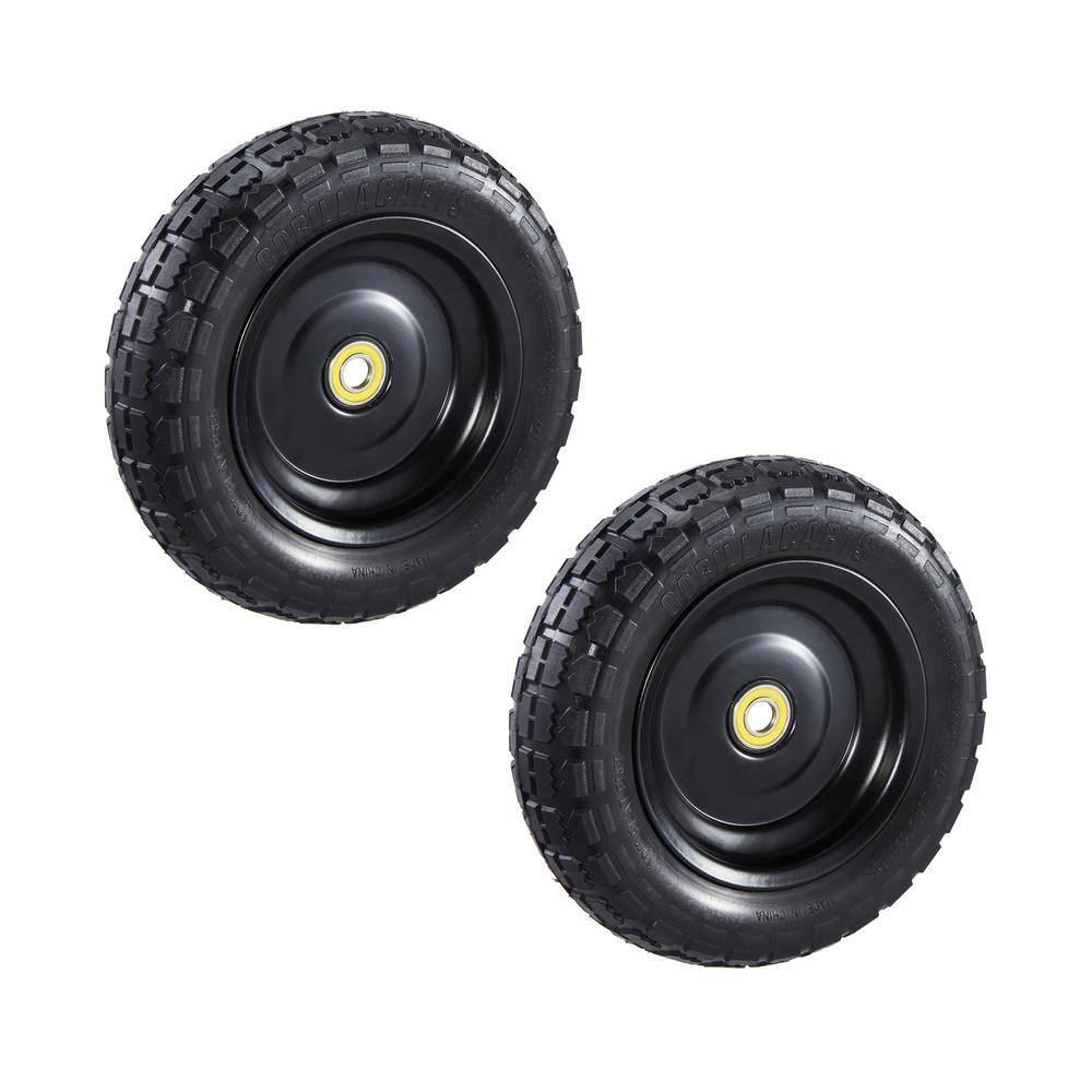 GORILLA CARTS 10 in. No Flat Replacement Tire for Gorilla Carts (2-Pack) GCT-10NF