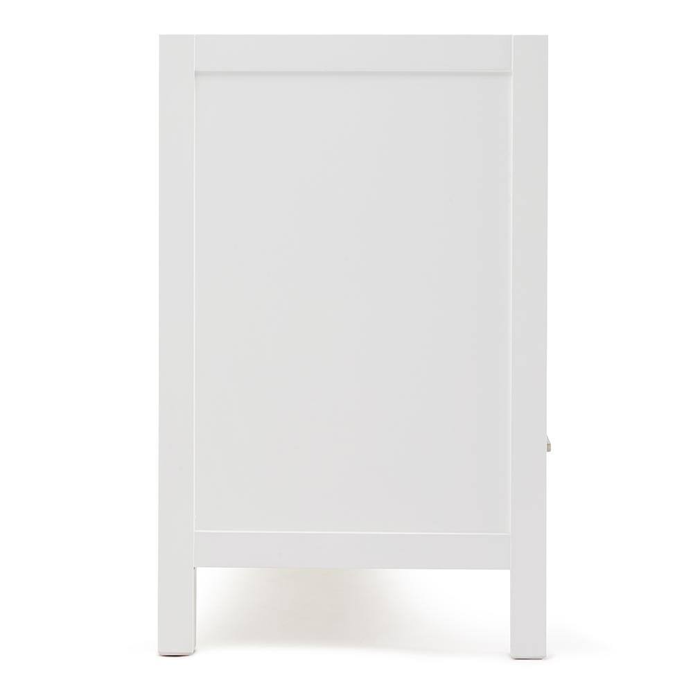 ARIEL Cambridge 72 in. W Vanity Cabinet Only in White A073D-BC-WHT