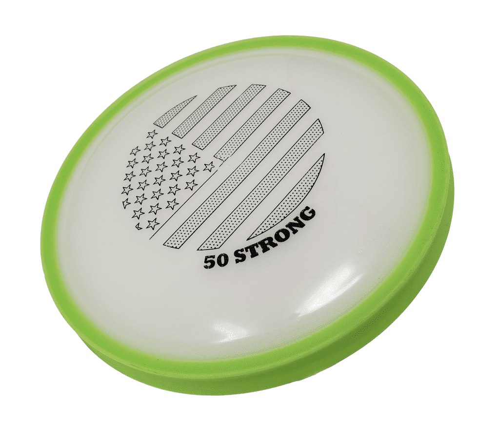 50 Strong Outdoor Soft Edge Flying Disc Great for Lawn Games， Floats in Water!