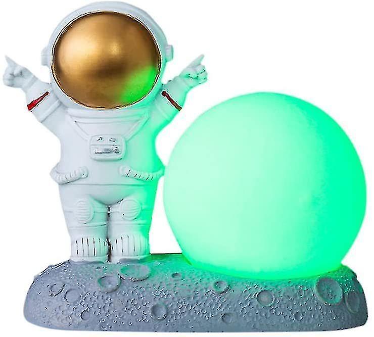 Creative Astronaut Night Light - Decorative Bedside Lamp - Moon - Desk Decoration - For Kids Room，(g