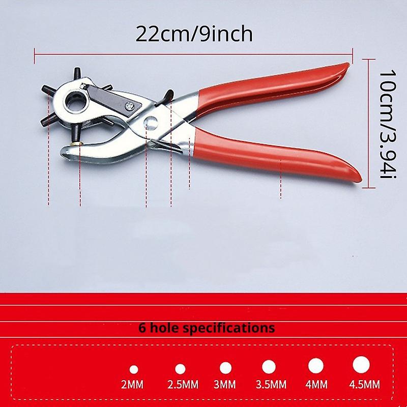 Leather Hole Punch Leather Tools Multifunctional Ordinary Carbon Steel Belt Puncher Hole Punch Punching Tool Belt Hole Puncher