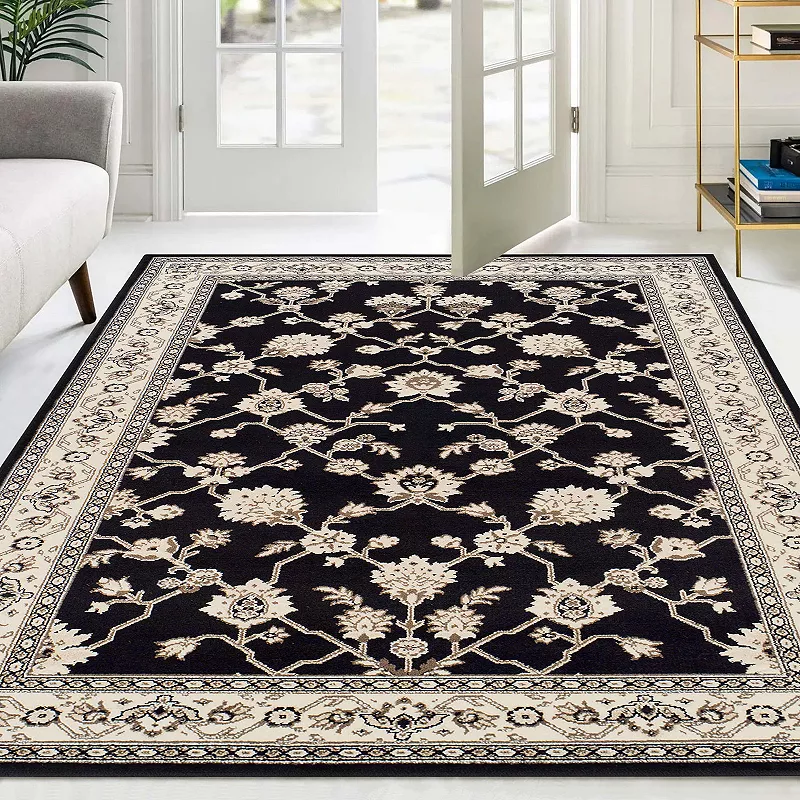 SUPERIOR Kingfield Traditional Floral Indoor Area Rug