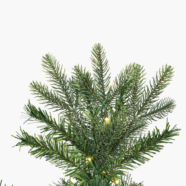 Vickerman 7.5' x 44 Douglas Fir Fir Artificial Slim PreLit Christmas Tree，Warm White 3mm Low Voltage LED Wide Angle Lights.