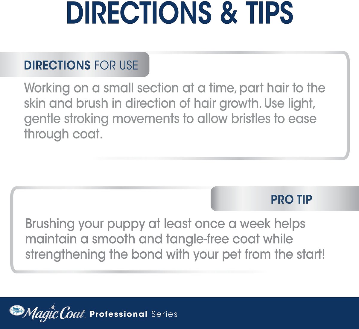 Four Paws Magic Coat Professional Series Gentle Slicker Brush