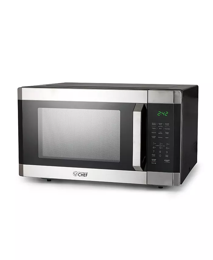 Commercial Chef 1.6 Cu. Ft. Counter Top Microwave Stainless Steel