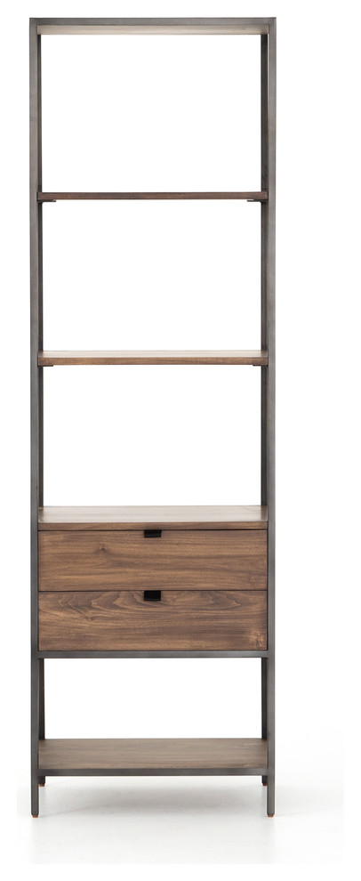 Trey Bookshelf   Industrial   Bookcases   by The Khazana Home Austin Furniture Store  Houzz