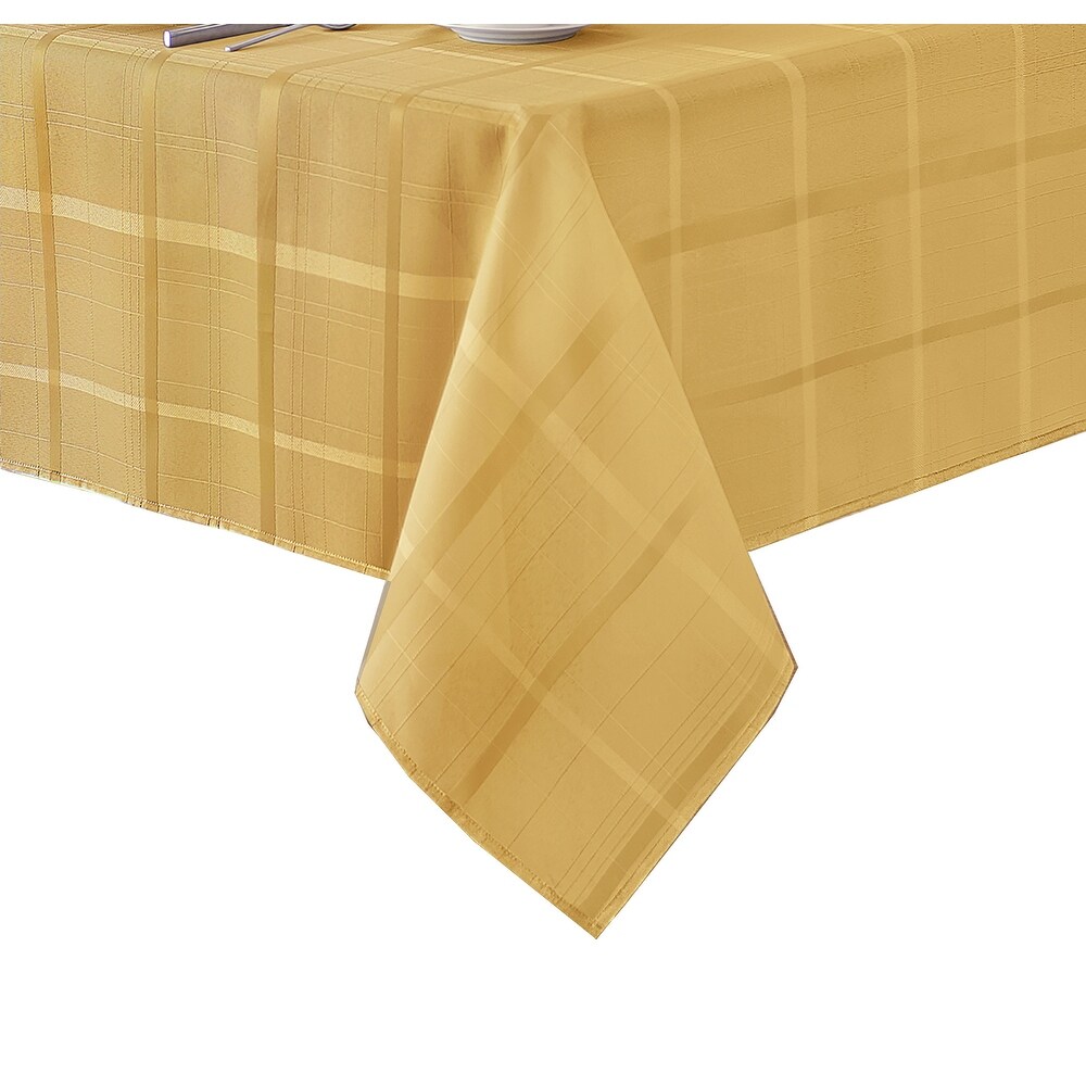 Elegance Plaid Jacquard Woven Tablecloth