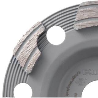 Hilti 5 in. x 78 in. Arbor P Diamond Cup Wheel for Angle Grinder DGH 130 Only (2-Pack) 2238591