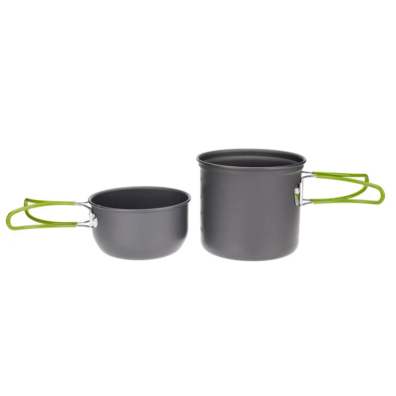 Outdoor Aluminum oy Pot Hiking Picnic Tourist Cookware Set With Folding Spoon Mini Gas Stove