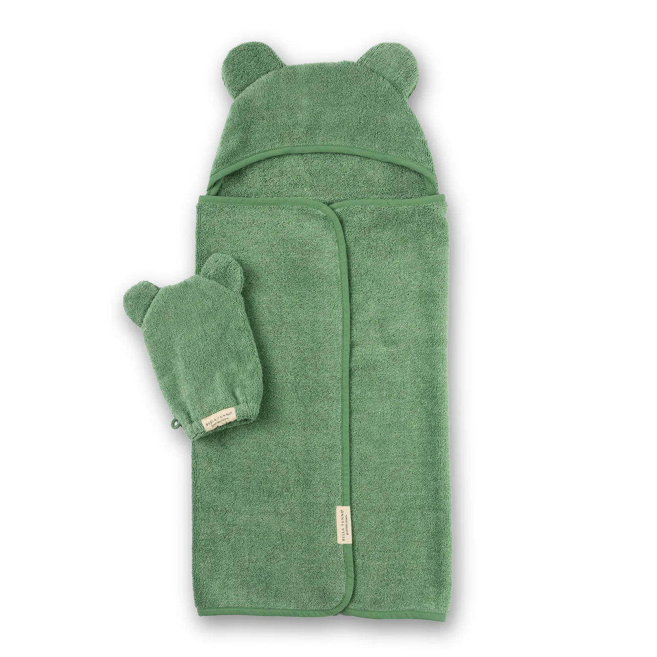 Hooded Towel Wash Mitt Seafoam