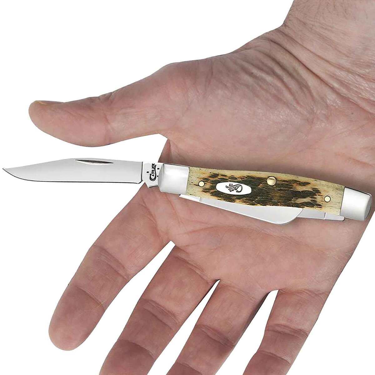 Case Peach Seed Jig Medium Stockman 2.57 inch Folding Knife