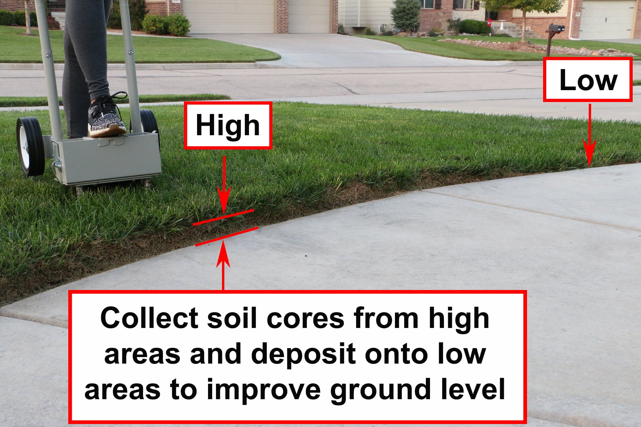 Step 'N Tilt Core Lawn Aerator Version 4 (with Container)