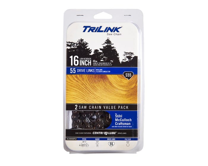 Trilink S55 Semi Chisel Saw Chain 2 pack CL15055X2TL2