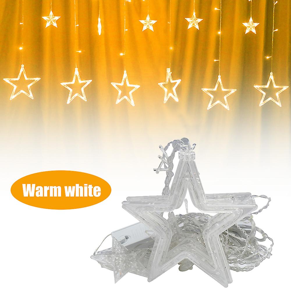 Curtain Lamp Christmas Star Curtain Lights Decorative Lights 220v Light Decoration Multicolor