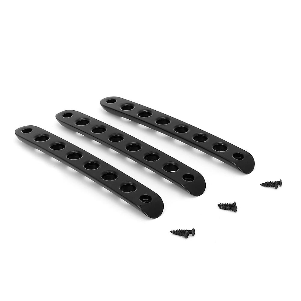 3pcs/set Aluminum Alloy Car Door Handle Trim Insert Fit For Jeep Wrangler Jk 2 Door 2007-2018