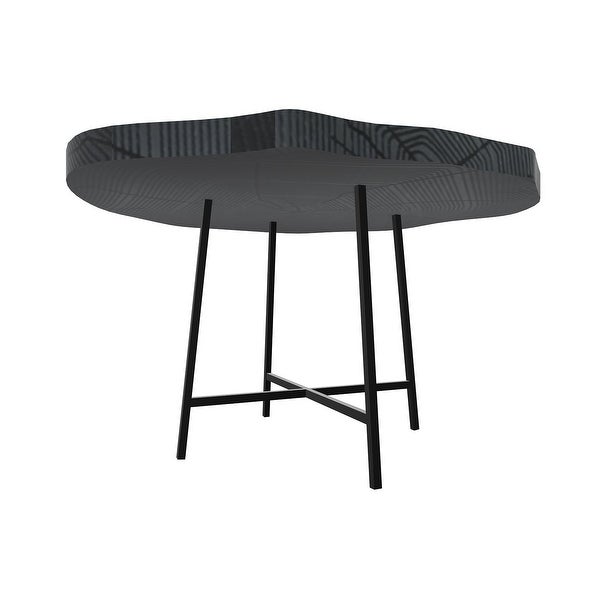 NewRidge Vemdalen Side End Table Large Black European Design