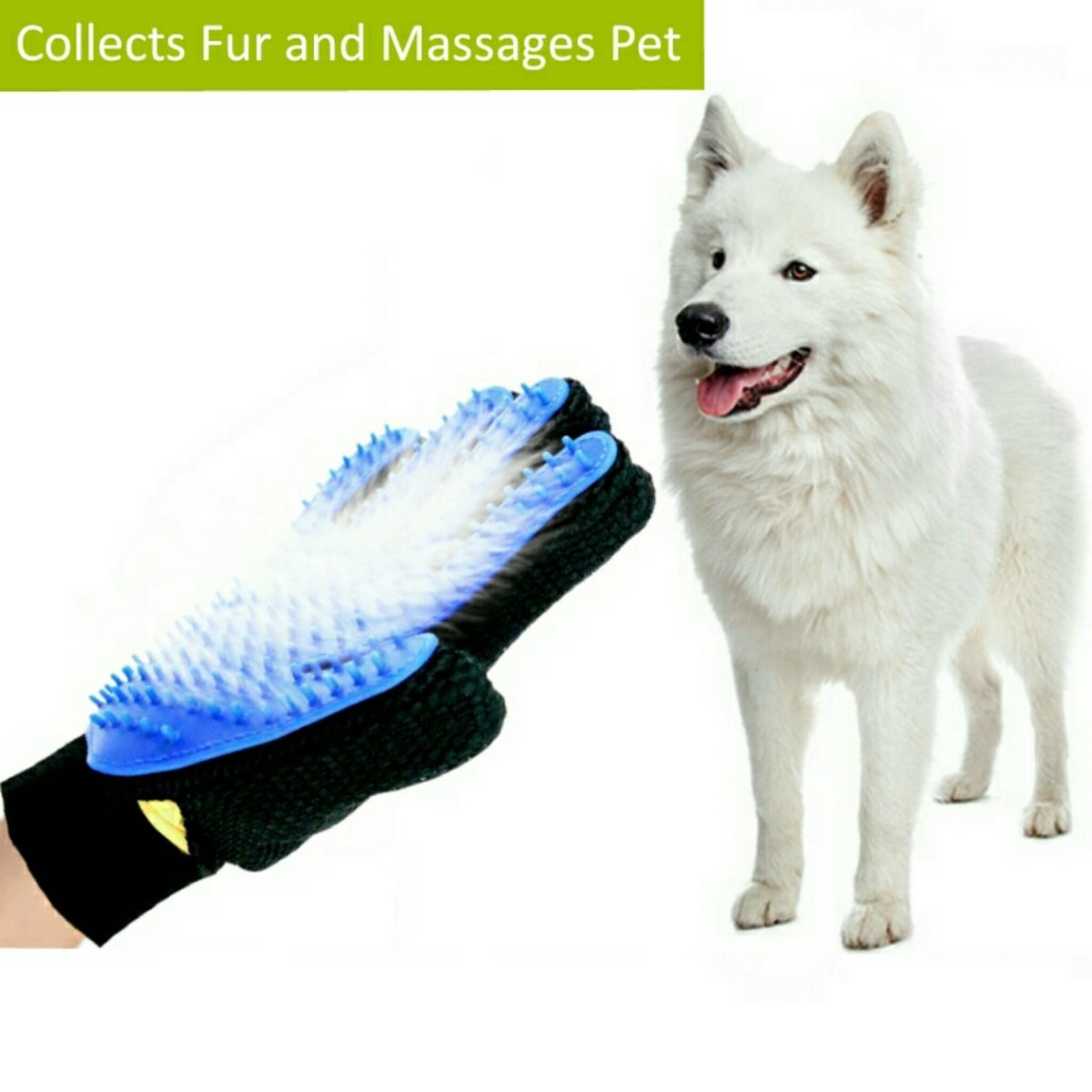 Mr. Peanut's Hand Gloves Dog and Cat Grooming and Deshedding Aid