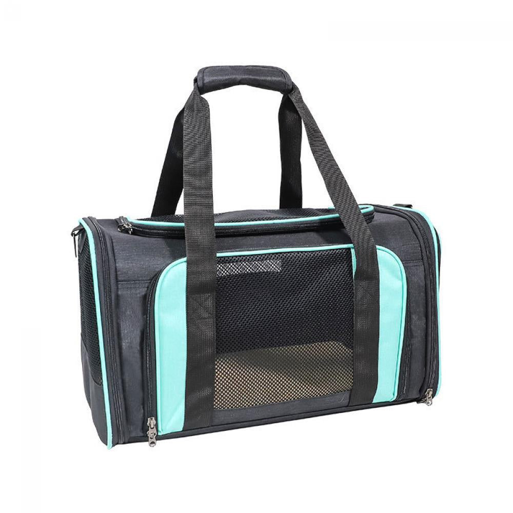 Cat Carrier Airline Approved， Small Pet Carriers Soft Sided Carry  Bag Small Cats / Dogs Comfort Travel Bag Outdoors Bags Under 15 lbs， Mint Green