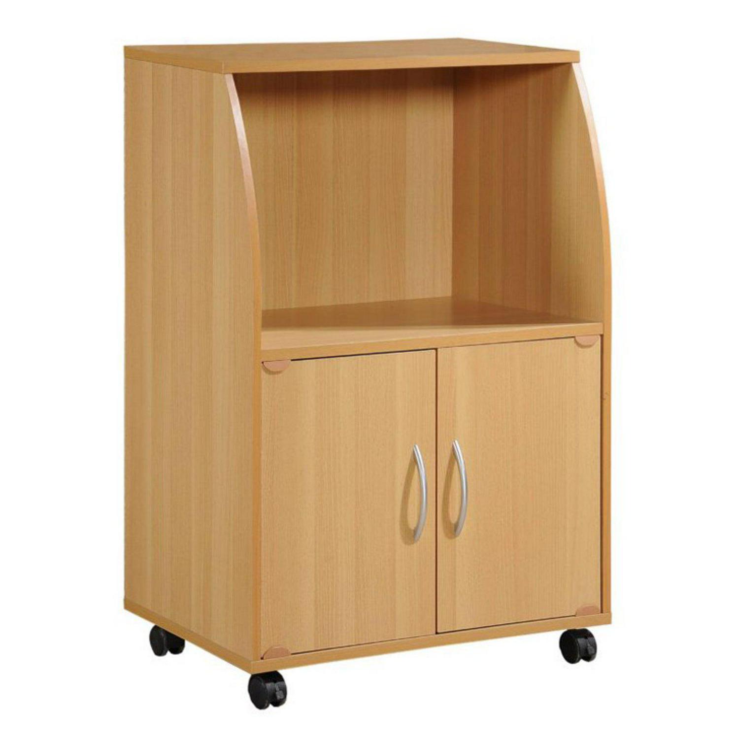 Hodedah 2-Door Microwave Cart