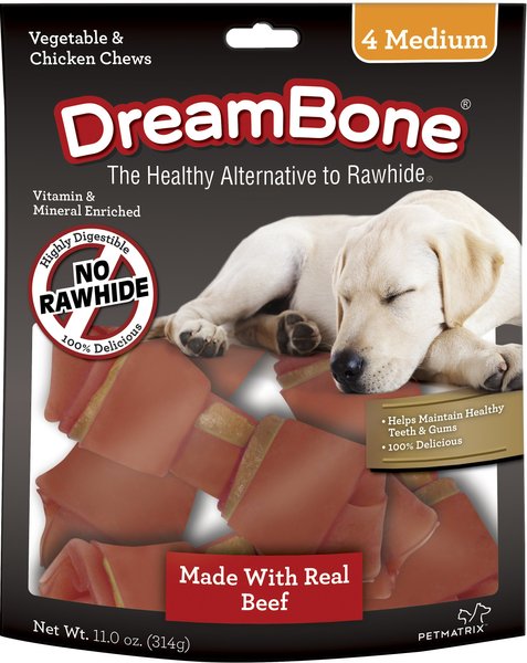 DreamBone Medium Beef Chew Bones Dog Treats