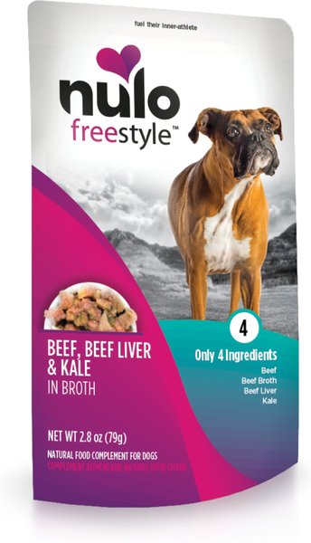 Nulo FreeStyle Beef， Beef Liver， and Kale in Broth Dog Food Topper