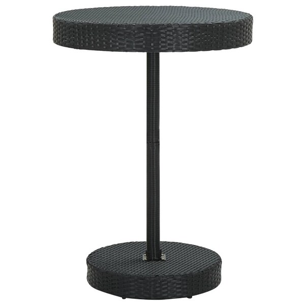 vidaXL Patio Table Black 29.7