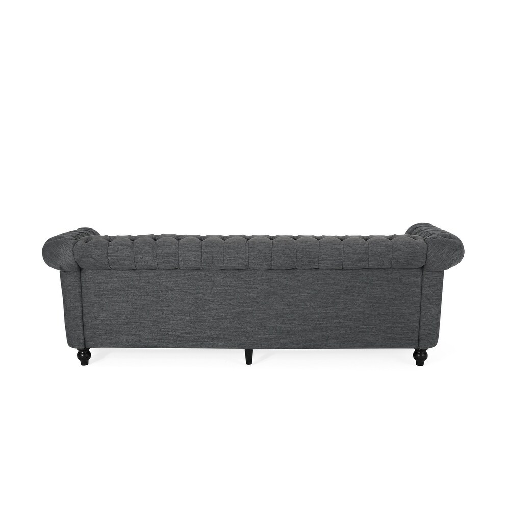 Parksley Tufted Chesterfield 3 seat Sofa by Christopher Knight Home