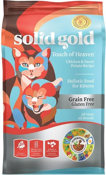 Solid Gold Touch of Heaven Chicken and Sweet Potato Recipe Kitten Grain-Free Dry Cat Food