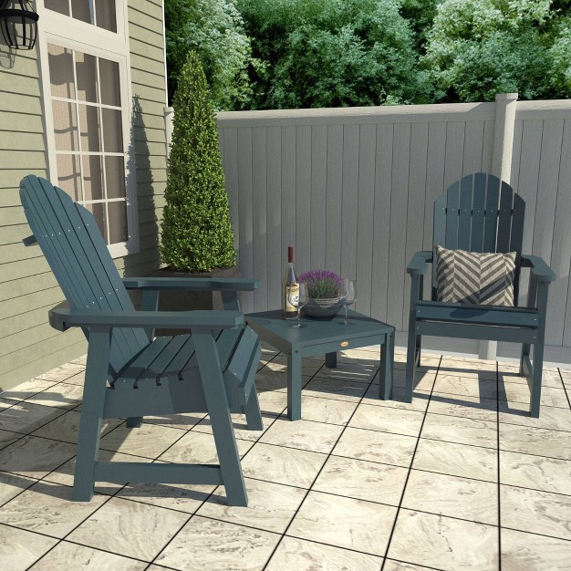 Hamilton 3pc Outdoor Set With Deck Chairs amp Adirondack Side Table Highwood