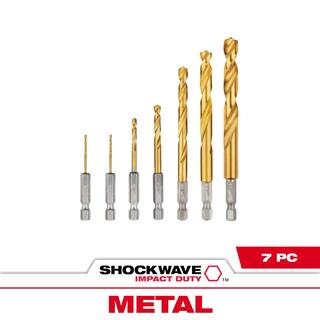 MW SHOCKWAVE Impact Duty Titanium Drill Bit Set (7-Piece) 48-89-4637