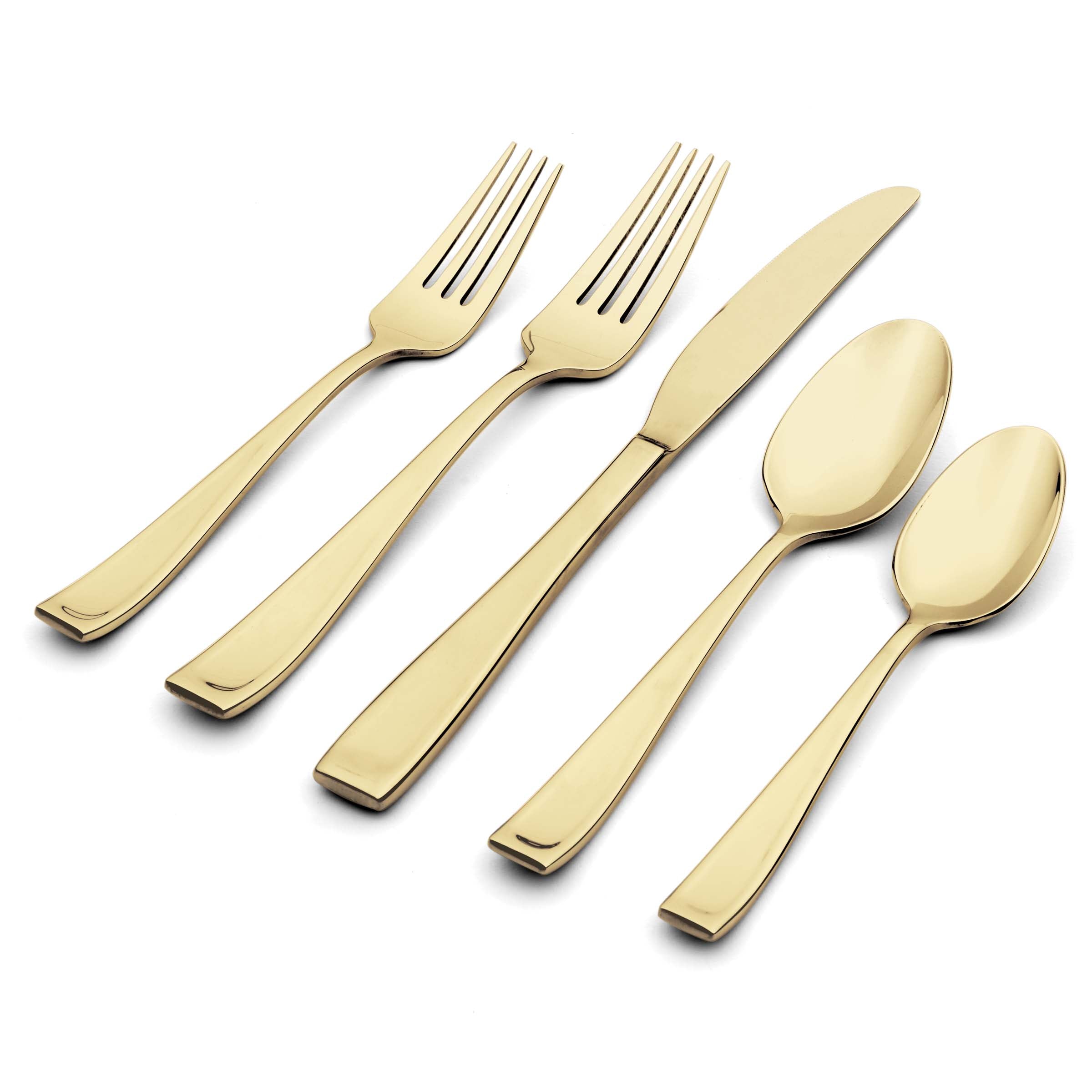 Moda Satin Champagne 20 Piece Fine Flatware Set