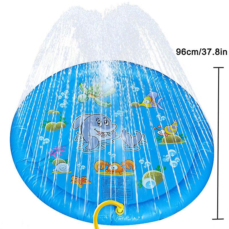 Inflatable pet water spray mat