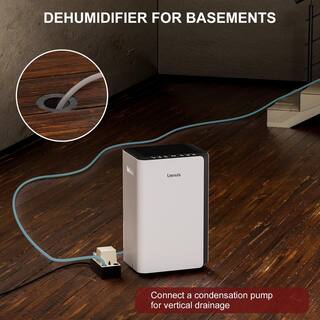 Edendirect 45 pt. 3500 sq.ft. Intelligent Humidity Control Dehumidifier in White with Bucket WXKJRY20051502