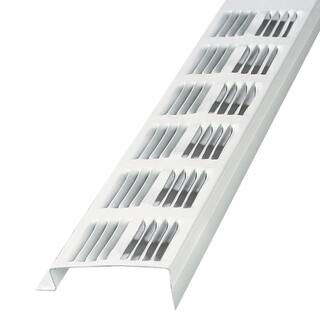 Air Vent 2.5 in. x 96 in. Rectangular White Weather Resistant Single Leg Return Aluminum Soffit Vent (30 Piece) SV202WH