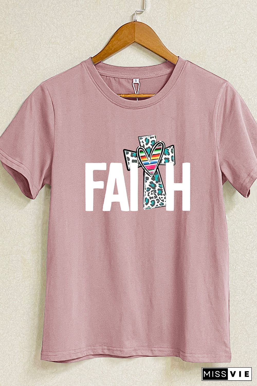 Faith Short Sleeve Graphic Tee Wholesale