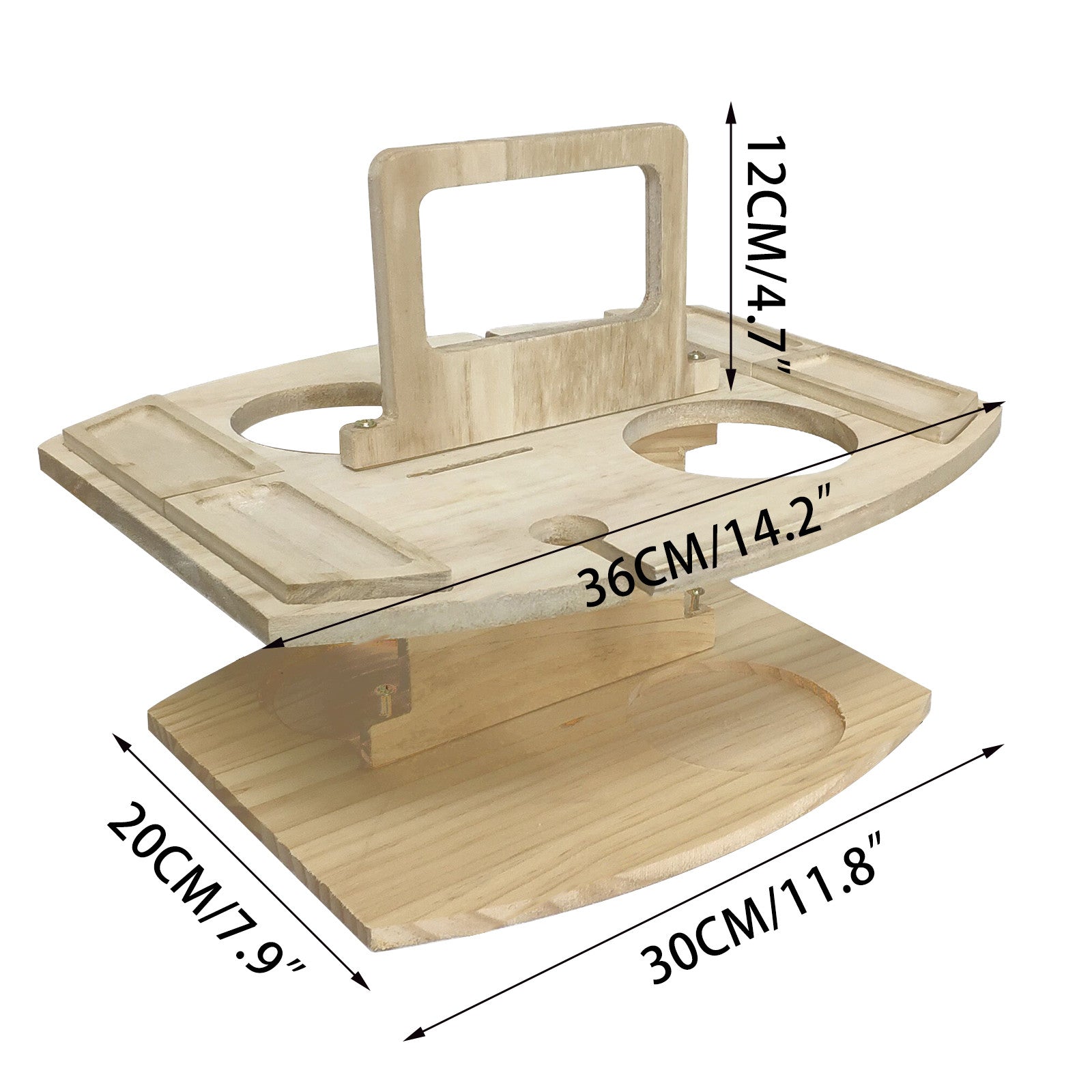 Up to 65% off Ausyst Closet Organizers and Storage 2021 Summer Portable Wooden Outdoor Picnic Wine Table Fruit And Vegetable