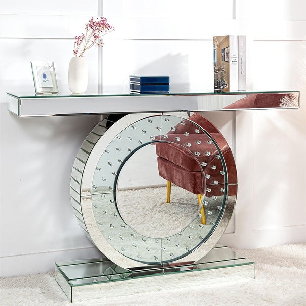 Mirrored Console Table Rectangular Sofa Table