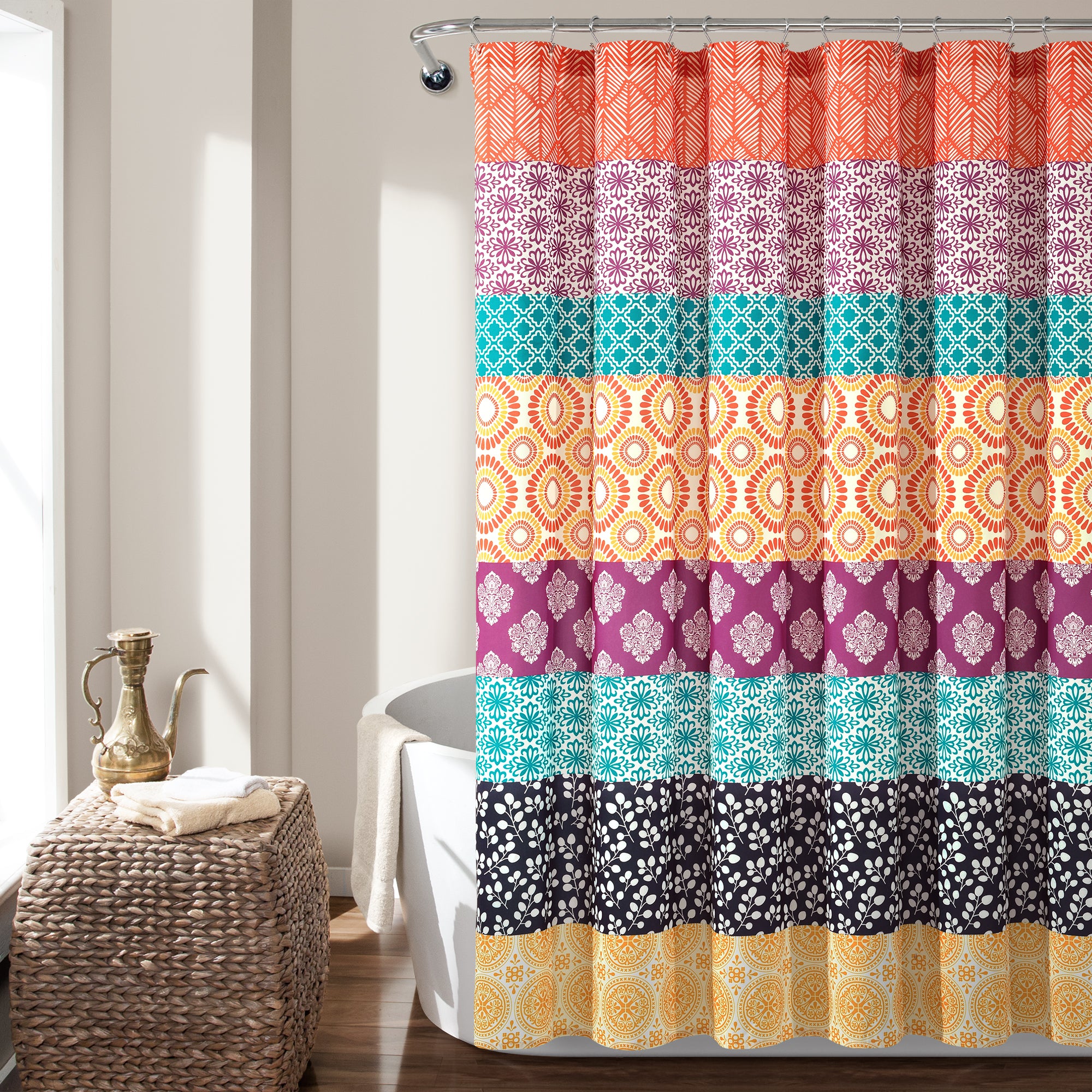 Bohemian Stripe Shower Curtain