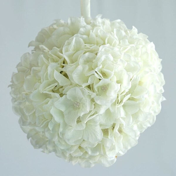 4Pcs Silk Hydrangea Kissing Balls 7 Inch