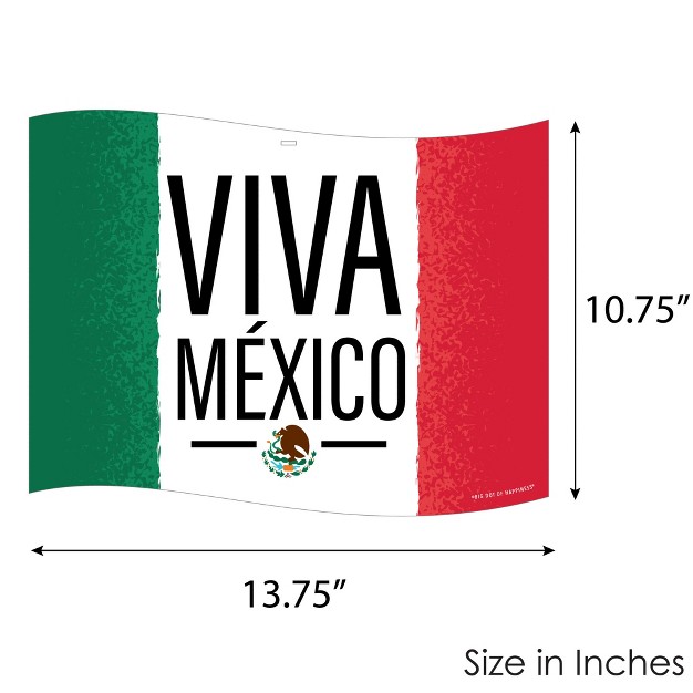 Big Dot Of Happiness Viva Mexico Hanging Porch Mexican Independence Day Party Outdoor Decorations Front Door Decor 1 Piece Sign