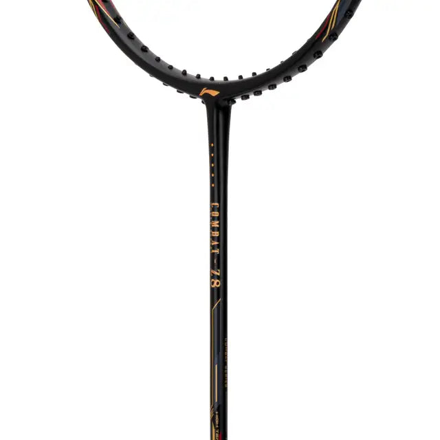 Li-Ning Combat Z8 Badminton Racket (Black/Gold/Red) - 80 Grams