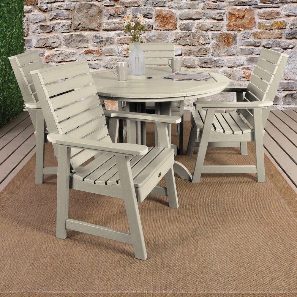 Weatherly 5 piece Outdoor Dining Set   48\