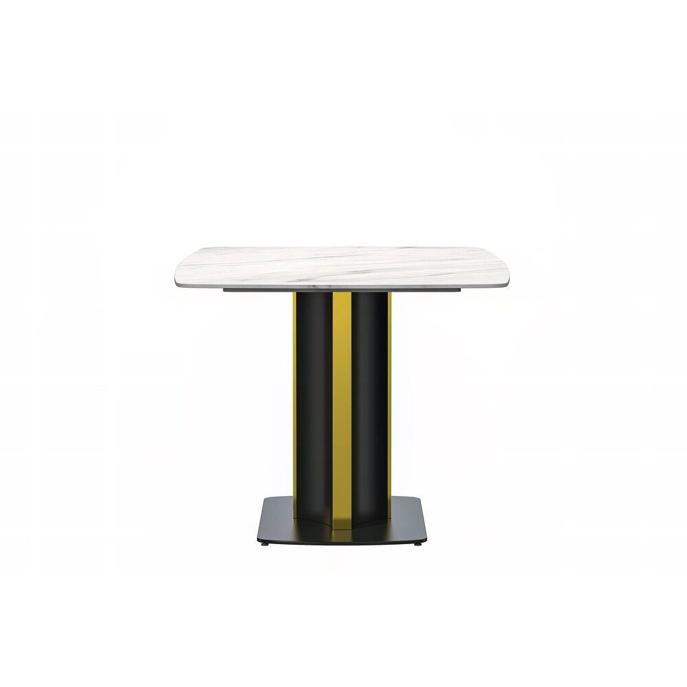 LeisureMod Sylva Dining Table with a 55\