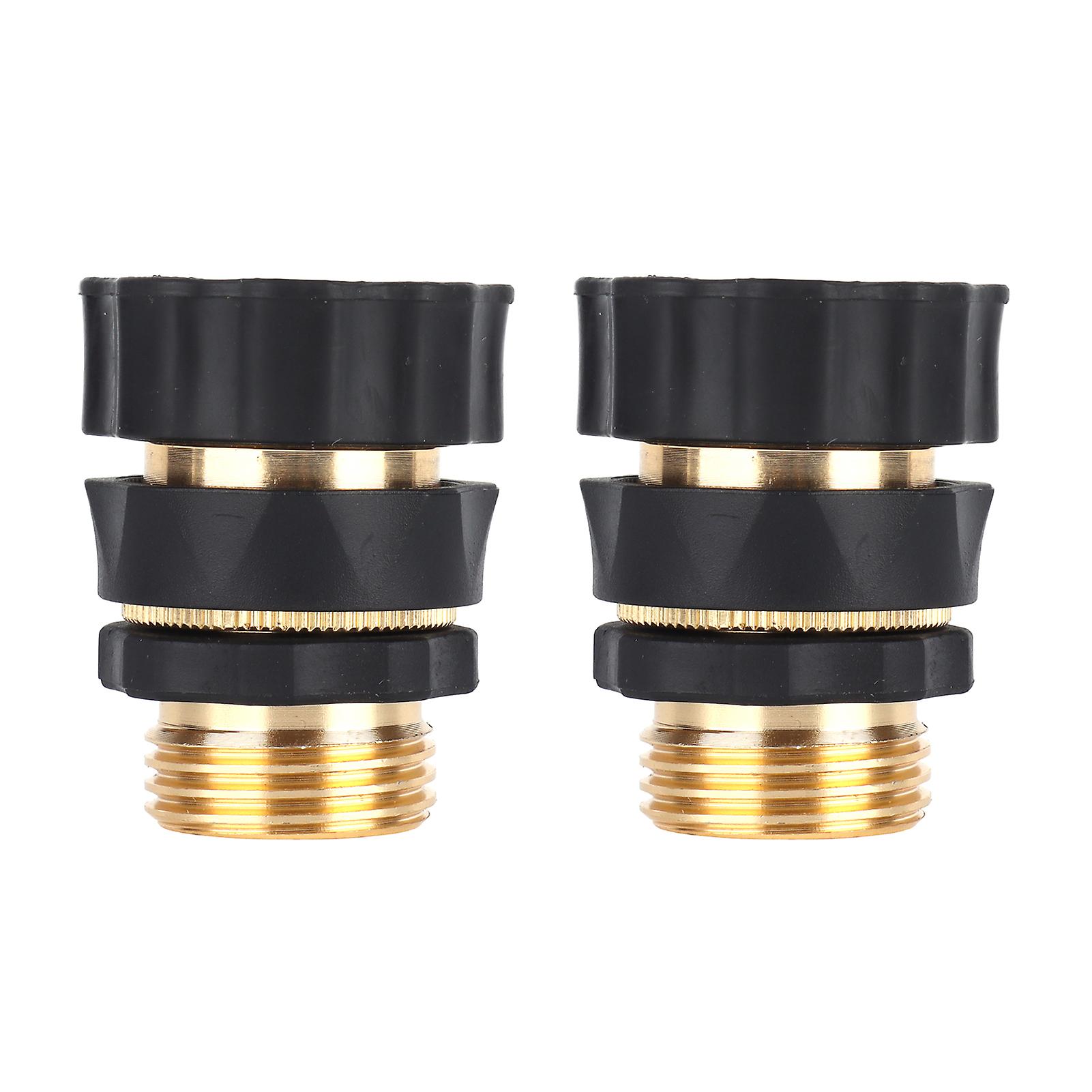 2pcs G3/4 Garden Hose Connector High Pressure Watering Nozzle Hose Quick Connector For Irrigation