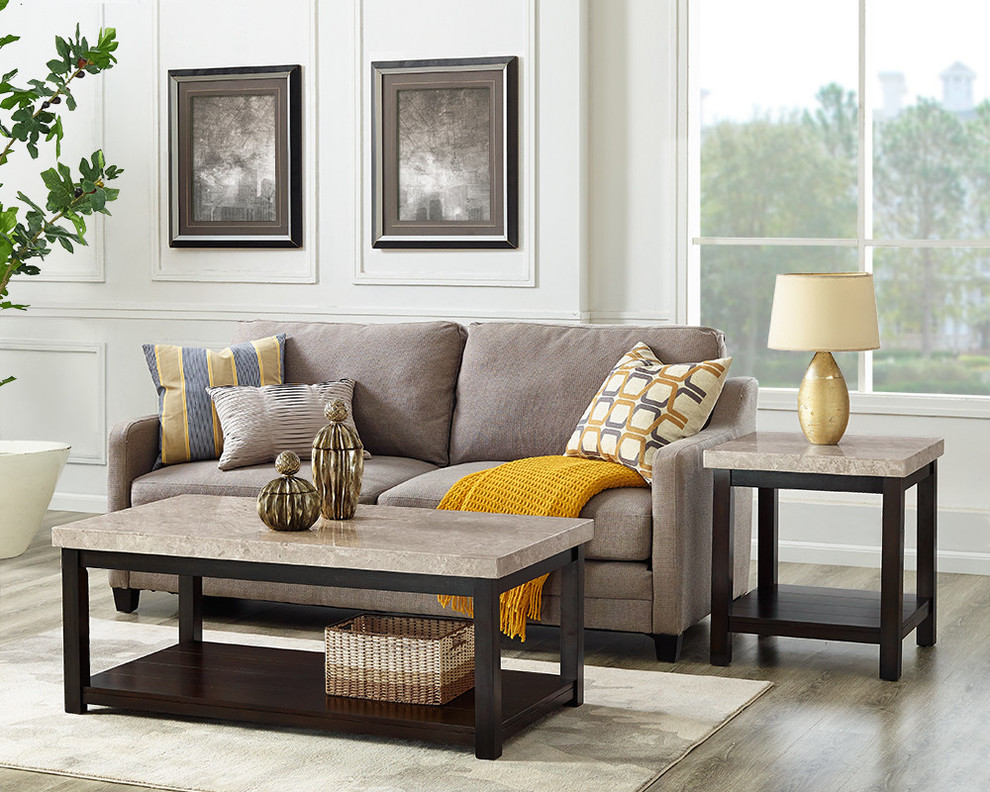 Picket House Furnishings Caleb 2 Piece Occasional Table Set   Transitional   Coffee Table Sets   by Homesquare  Houzz