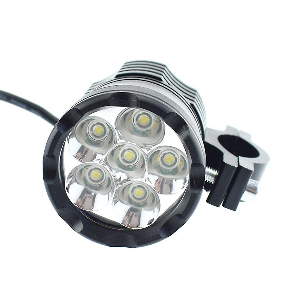 1 Pair 12v 60w Motorcycle Led Auxiliary Light Driving Spot Head Lamp Fog Light 6000k Motorbike Headlight