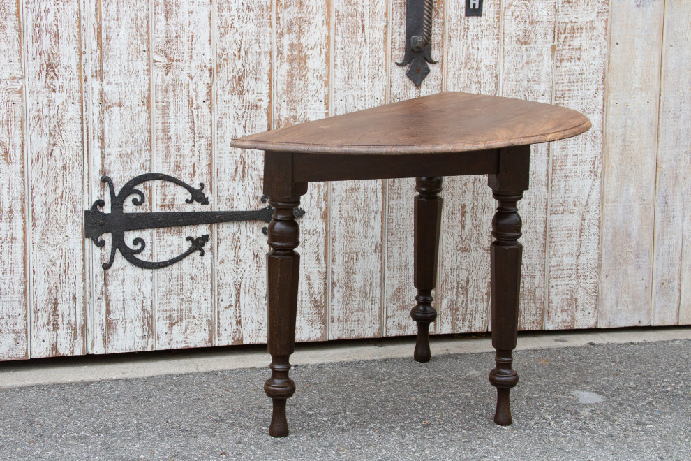 Early 19th Century Colonial Ceylon Demilune Table   Traditional   Console Tables   by De cor  Houzz