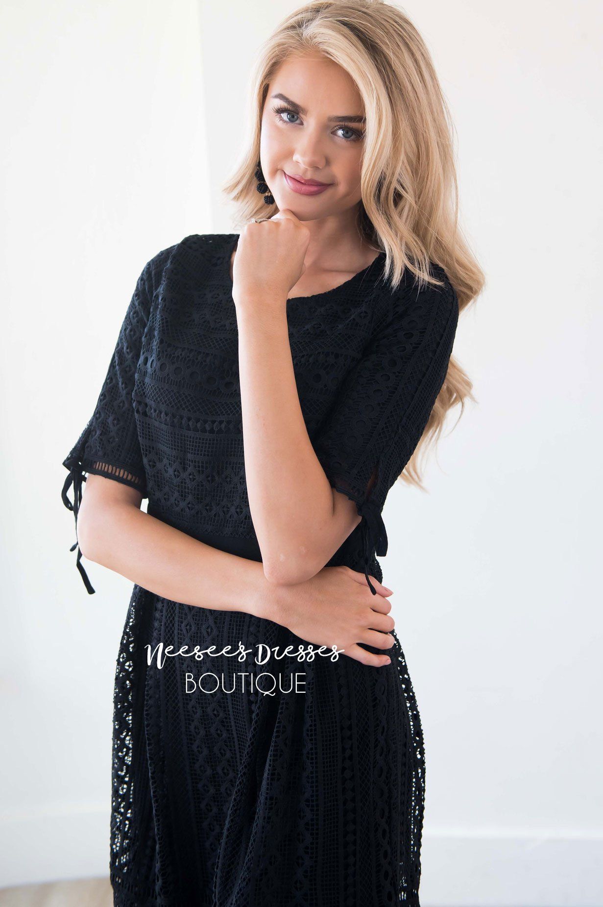 The Alyce Black Lace Dress